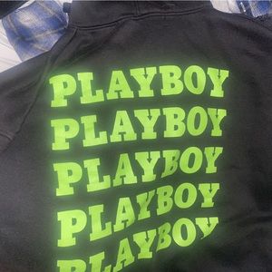 Playboy x missguided black hoodie